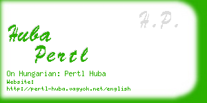 huba pertl business card